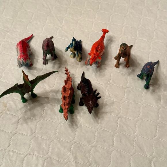 Toy Dinosaur 15 Figures Plastic Miniatures Stegosaurus Stocking Stuffers Dinos - Picture 2 of 16